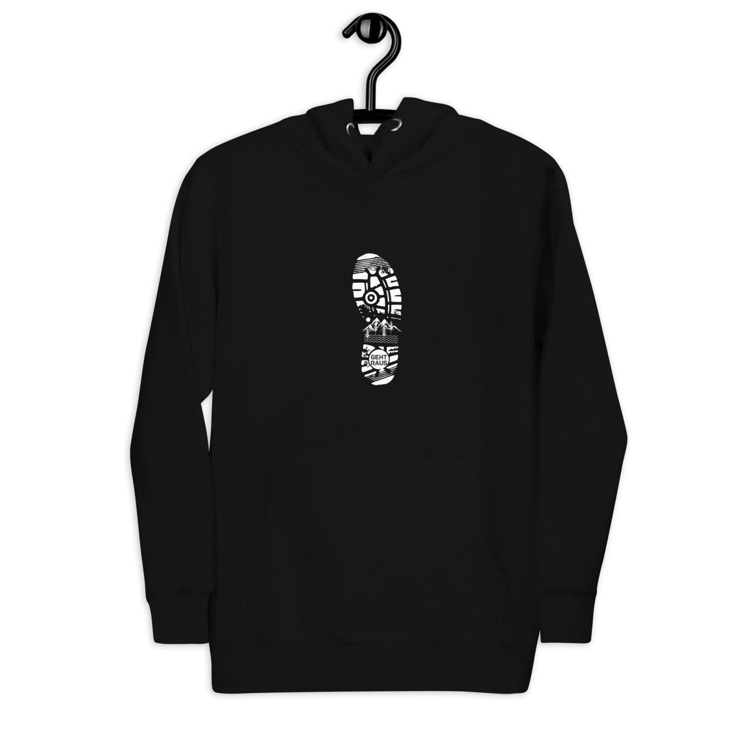 Kapuzenpullover für Papa - Outdoor Wandern - personalisiertes für Schwarz | Papa & Ich