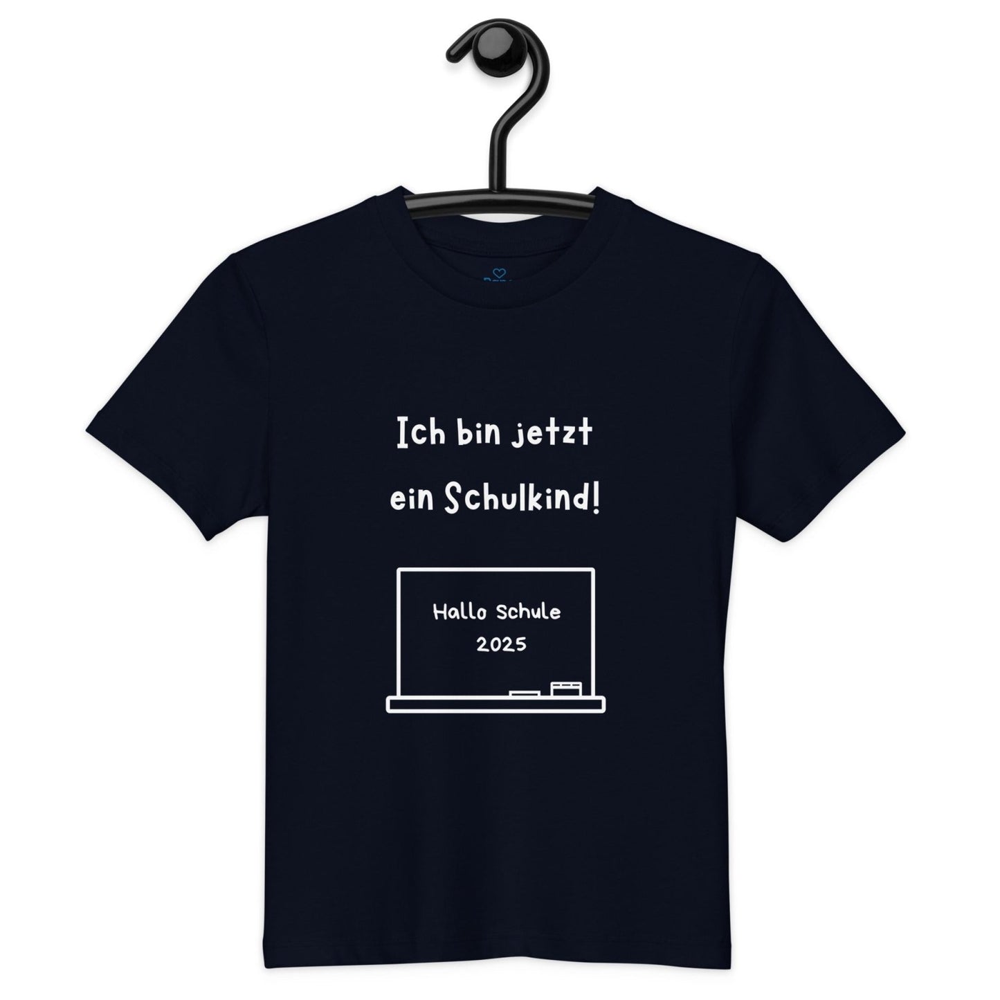Produkttext – Shirt „Ich bin jetzt ein Schulkind!“ - personalisiertes für Schwarz | Papa & Ich