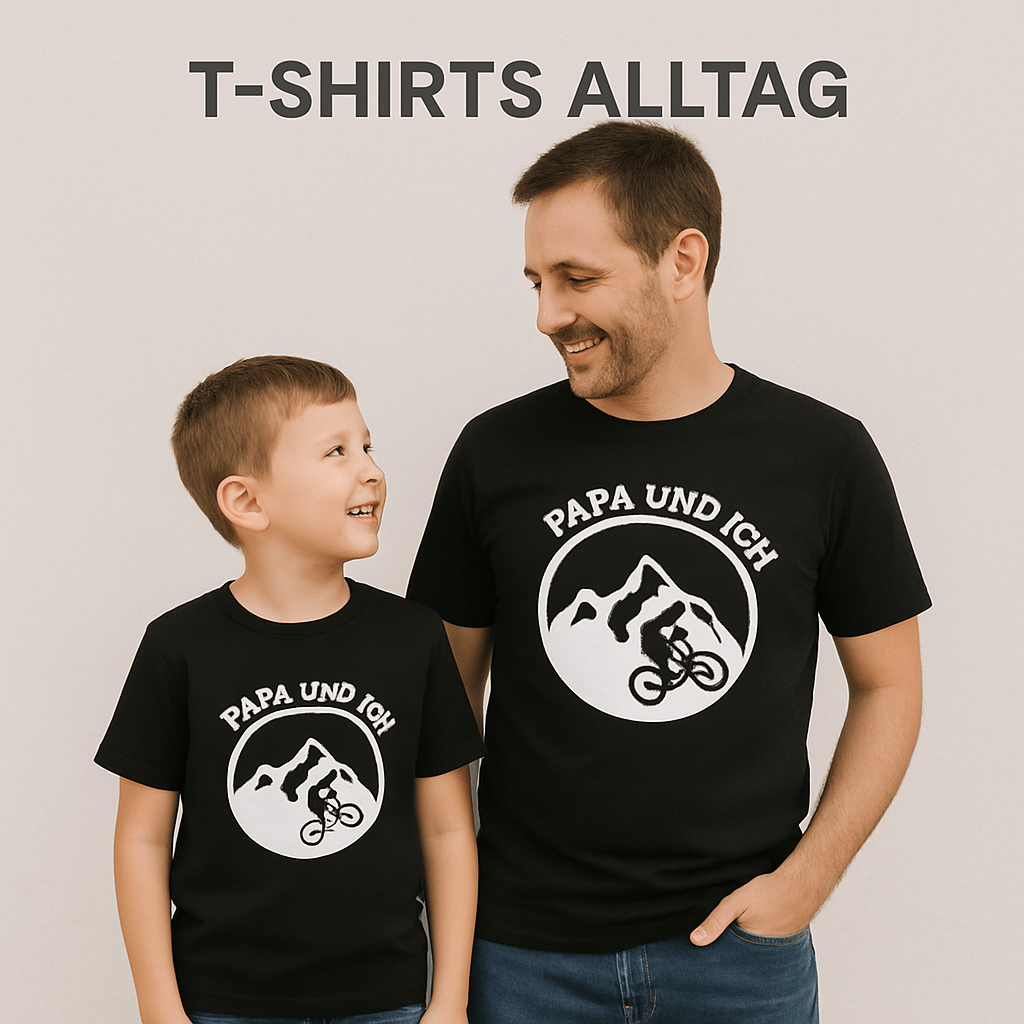 T-Shirts Alltag (Papa und Ich) - Papa & Ich – personalisierte Sets für Väter & Kinder