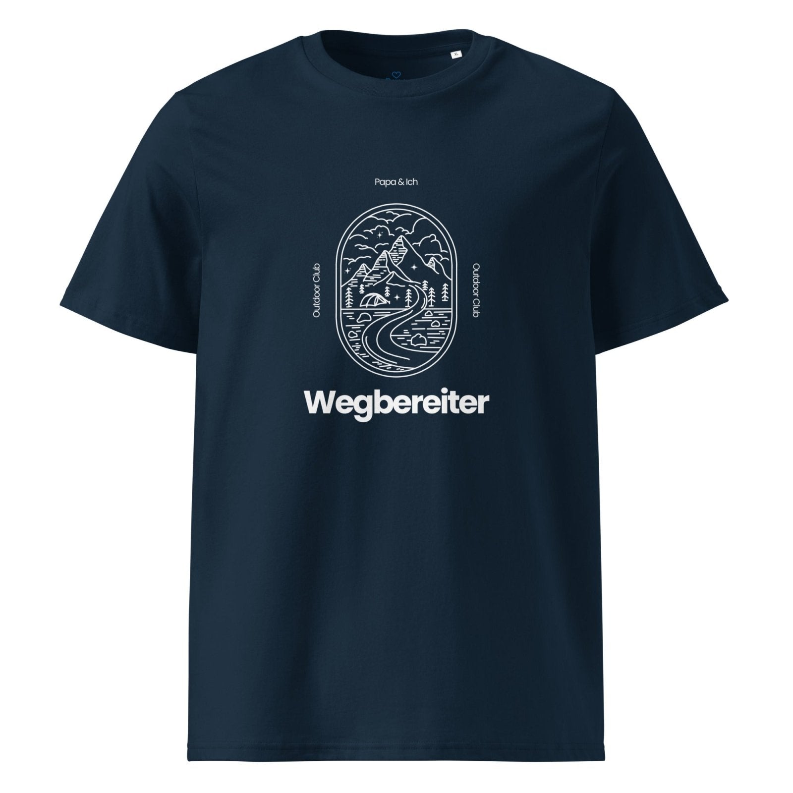Papa - Shirt „Wegbereiter – Outdoor Club“ - personalisiertes T-Shirt für Papa für Schwarz | Papa & Ich