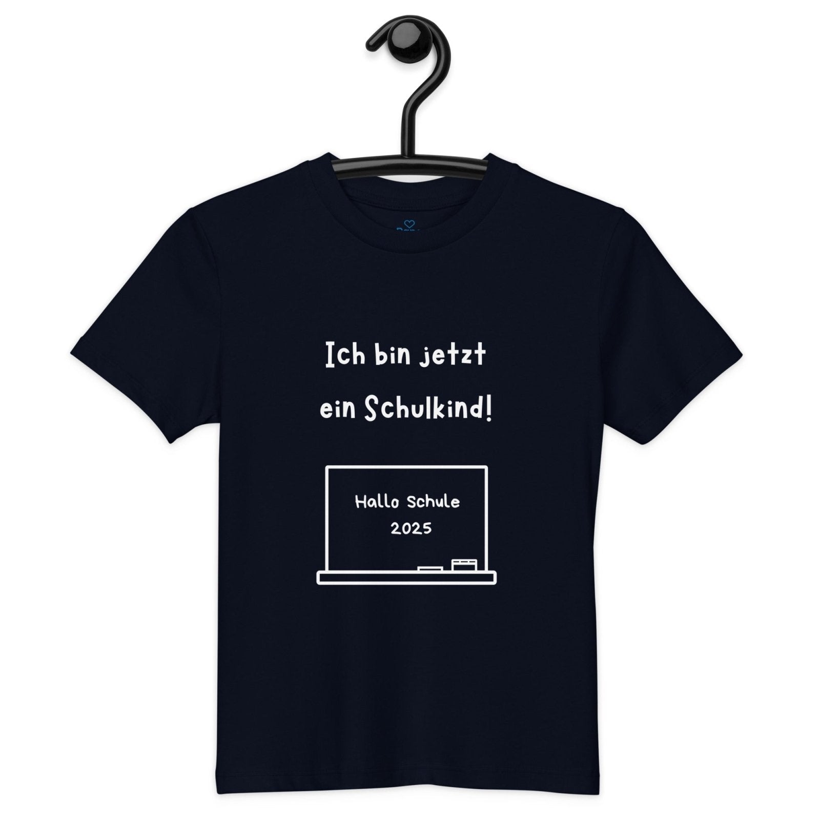 Produkttext – Shirt „Ich bin jetzt ein Schulkind!“ - personalisiertes für Schwarz | Papa & Ich