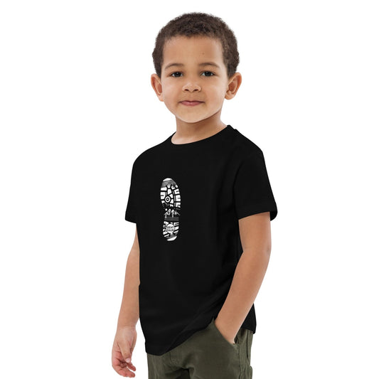 T-Shirt für Kind - Outdoor Wandern - personalisiertes T-Shirt für Kind für Schwarz | Papa & Ich